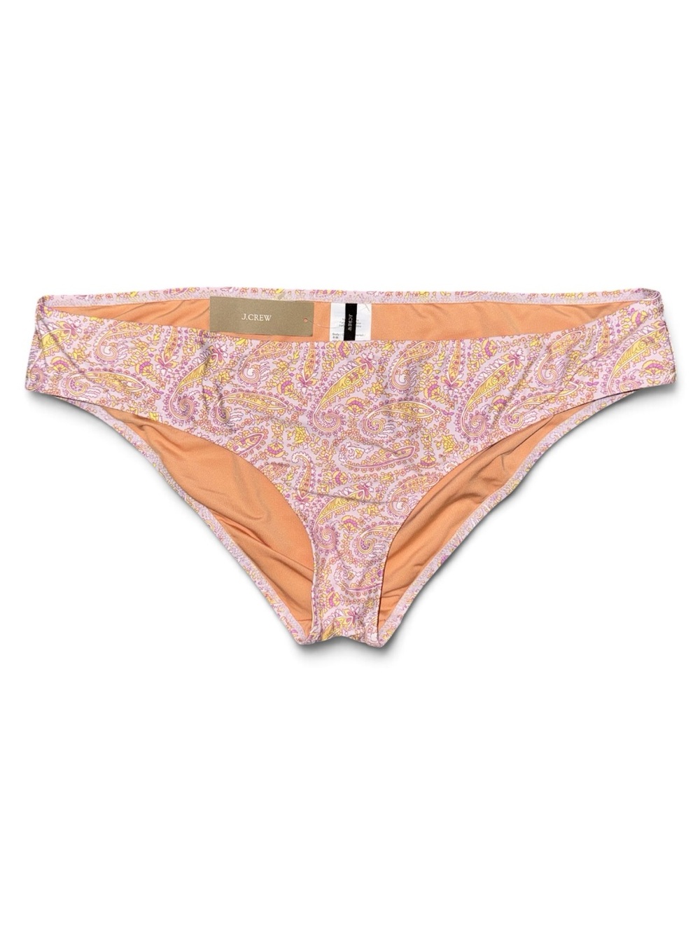 J. Crew XL Pink Paisley Bikini Bottom NWT